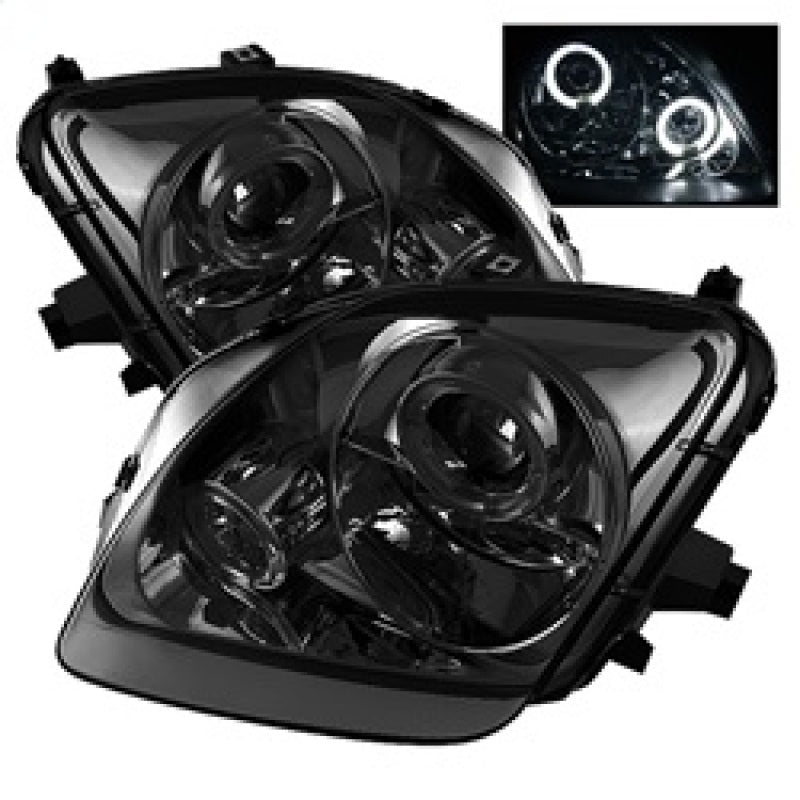 Spyder Honda Prelude 97-01 Projector Headlights LED Halo Smoke High H1 Low H1 PRO-YD-HP97-HL-SM 5011053 5011053 Photo - Primary