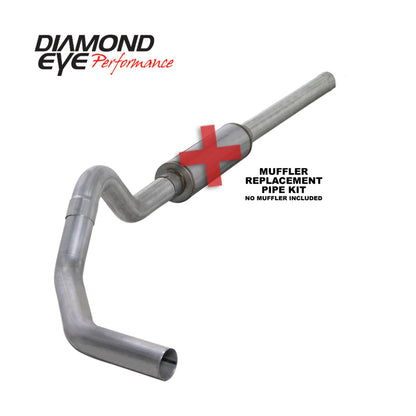 Diamond Eye Performance Diamond Eye KIT 4in CB MFLR RPLCMENT PIPE SGL AL: 2004.5-2007.5 DODGE CUMMINS 600 K4234A-RP K4234A-RP Photo - Primary