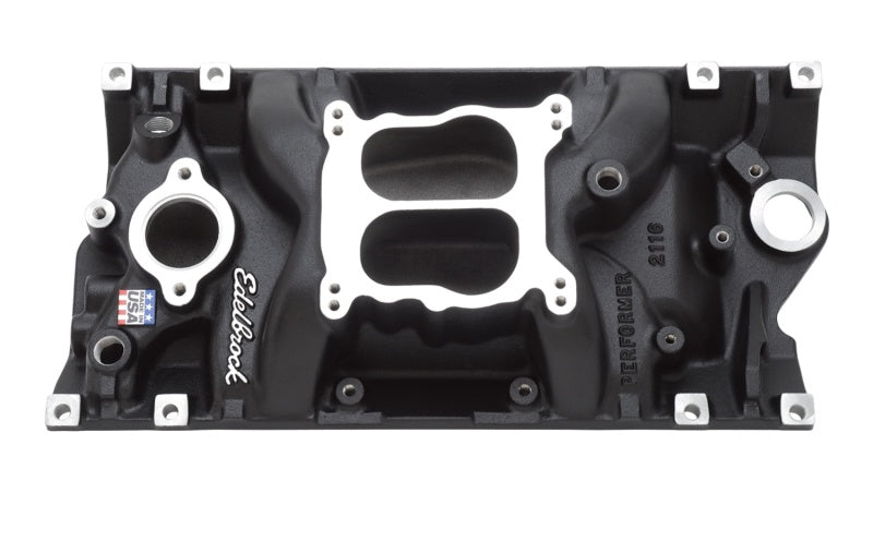 Edelbrock Intake, SBC, Performer, Vortec, Black 21163 Photo - Primary