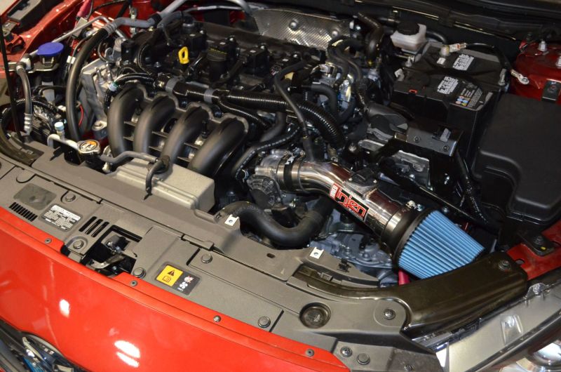 Injen  14-15 Mazda 3 2.0L 4cyl Polished Short Ram Intake SP6068P Photo - Mounted