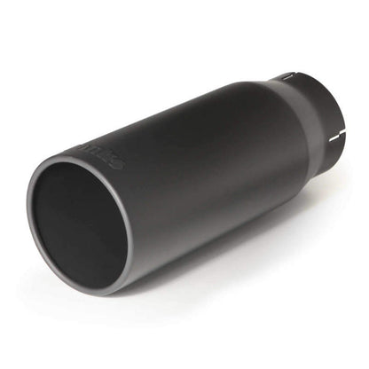 Banks Power Tailpipe Tip Kit - SS Round Straight Cut - Black - 4 In Tub 52931 Photo - Primary
