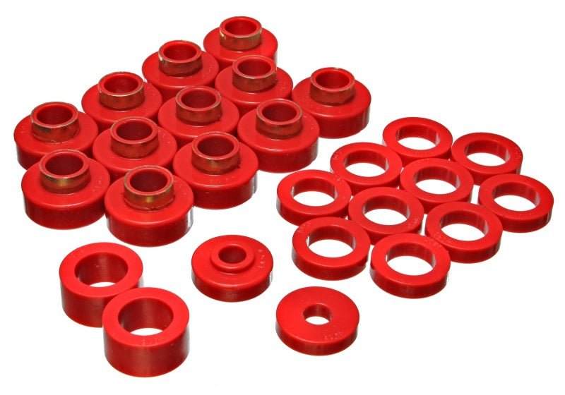 Energy Suspension Body Mount Set Red Jeep Scrambler All 1981-1985 2.4104R Photo - Primary