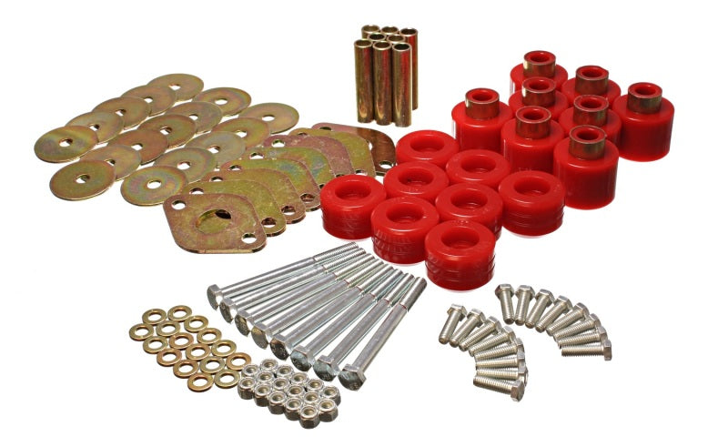 Energy Suspension Body Mount Set; 1in. Lift; Incl udes Hardware; 0BPHE 2.4112R Photo - Primary