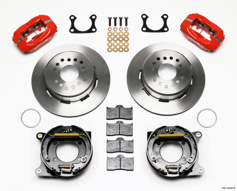 Wilwood Forged Dynalite P/S Park Brake Kit Red Big Ford 2.36in Offset 140-7139-R 140-7139-R Photo - Primary