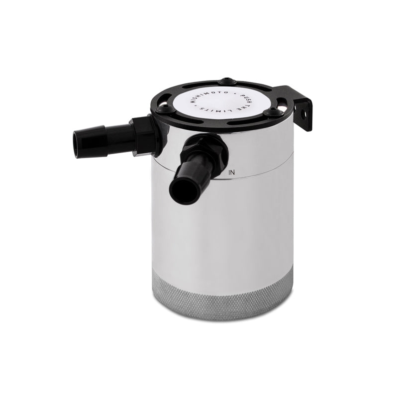 Mishimoto Compact Baffled Oil Catch Can - 2-Port - Polished MMBCC-CBTWO-P MMBCC-CBTWO-P Photo - Primary