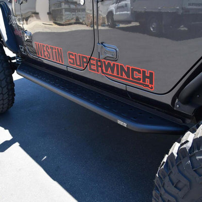 Westin 18-24 Jeep Wrangler (JL) Unlimited 4DR Outlaw Running Board 28-34065 28-34065 Photo - Mounted