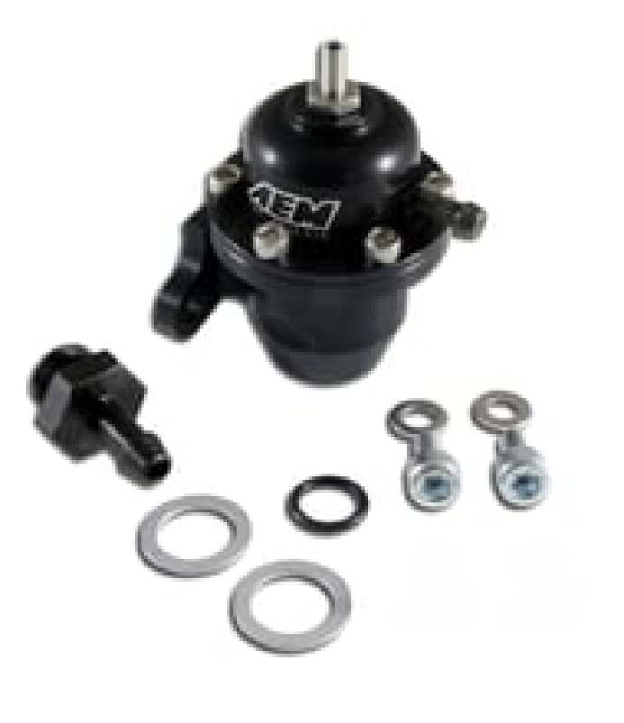 AEM Electronics Fuel Pressure Regulator Black Honda Acura 25-301BK Photo - Primary