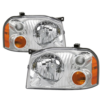 SPYDER xTune 01-04 Nissan Frontier OEM Headlights - Chrome (HD-JH-NF01-AM-C) 9042775 9042775 Photo - Primary