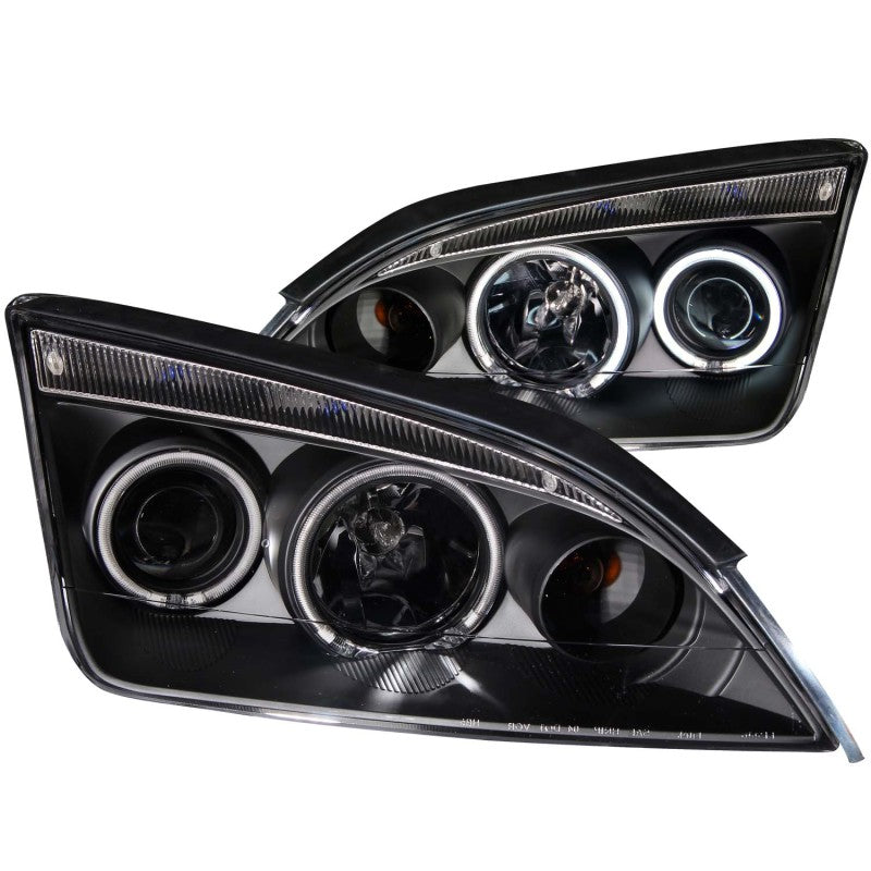 Anzo 2005-2007 Ford Focus Projector Headlights w/ Halo Black 121198 Photo - Primary