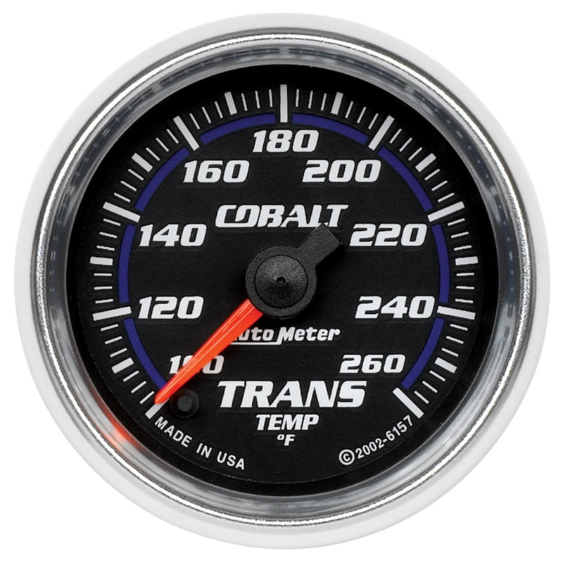 Autometer 2-1/16" Transmission Temperature, 100-260 °F, Stepper Motor, Cobalt 6157 Photo - Primary