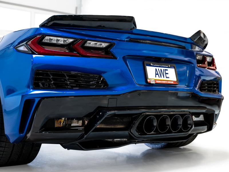 AWE Tuning AWE 2023 C8 Corvette Z06 SwitchPath Cat-Back Exhaust - Diamond Black Tips 3025-43906 3025-43906 Photo - Mounted
