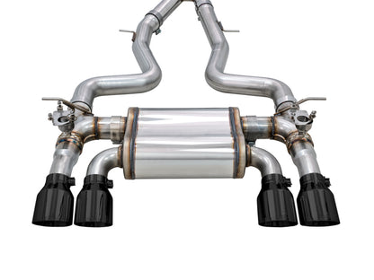 AWE Tuning BMW F8X M3/M4 SwitchPath Catback Exhaust - Diamond Black Tips 3025-43074 3025-43074 Photo - out of package
