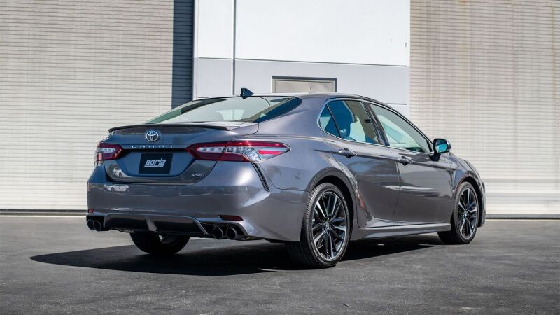 Borla 18-22 Toyota Camry XSE 2.5L i4 AT/MT FWD / 4DR S-TYPE Cat Back Exhaust (Black Chrome) 140853BC 140853BC Photo - Close Up