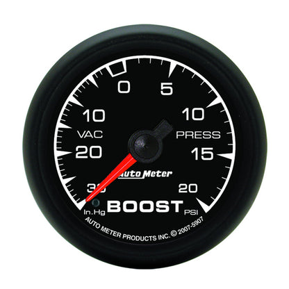 Autometer Gauge, Vac/Boost, 2 1/16", 30INHG-20Psi, Mechanical, Es 5907 Photo - Primary