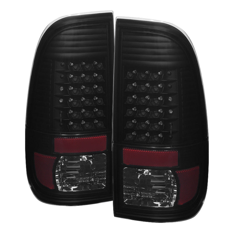 SPYDER Xtune Ford Super Duty 08-15 LED Tail Lights Black Smoke ALT-JH-FS08-LED-BKSM 9027697 9027697 Photo - Primary
