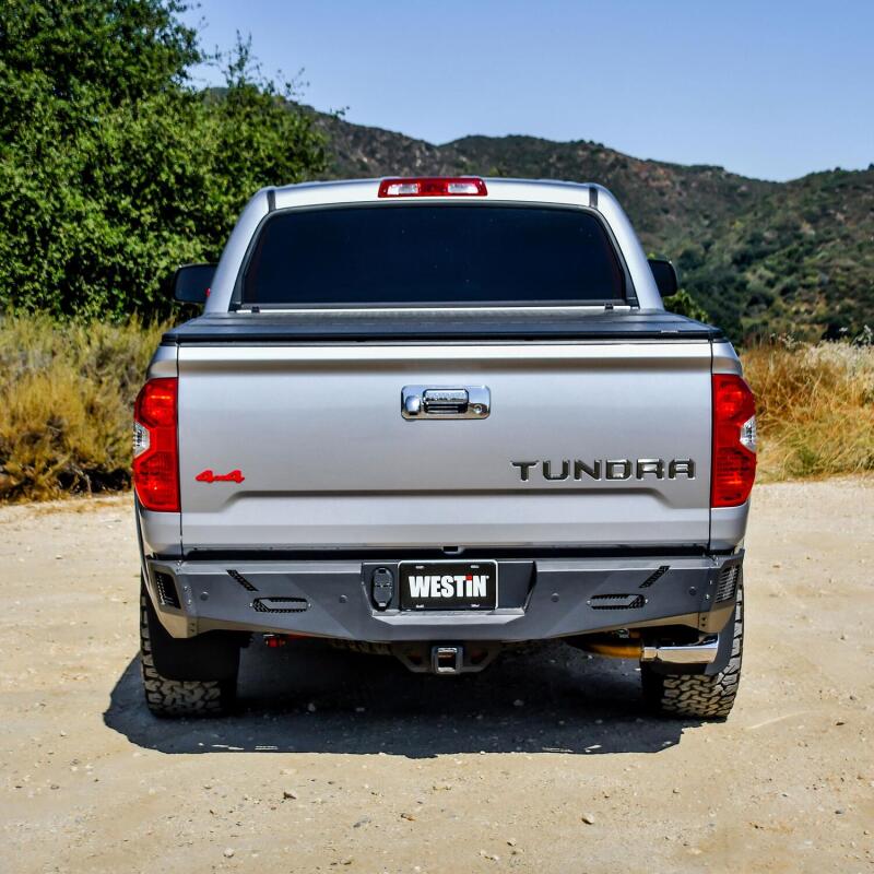 Westin 14-21 Toyota Tundra (Excl. Tundra w/Blind Spot Sys) Pro-Series Rear Bumper - Tex. Blk 58-421035 58-421035 Photo - Mounted