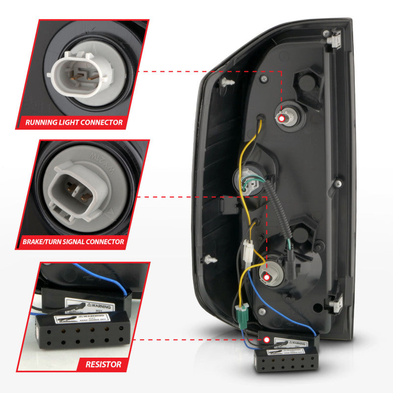 ANZO 2014-2021 Toyota Tundra LED Taillights Chrome Housing/Clear Lens 311438 311438 User 4