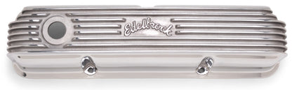 Edelbrock Valve Cover, Classic Series, Ford, 1958-1976 FE V8, Polshed 4162 Photo - Primary
