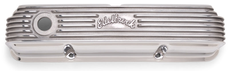 Edelbrock Valve Cover, Classic Series, Ford, 1958-1976 FE V8, Polshed 4162 Photo - Primary