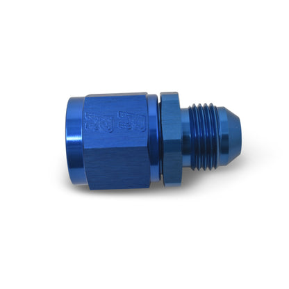 Russell -6 AN Female To -4 AN Male B-Nut Flare Reducer - Blue Finish 660000 Photo - out of package