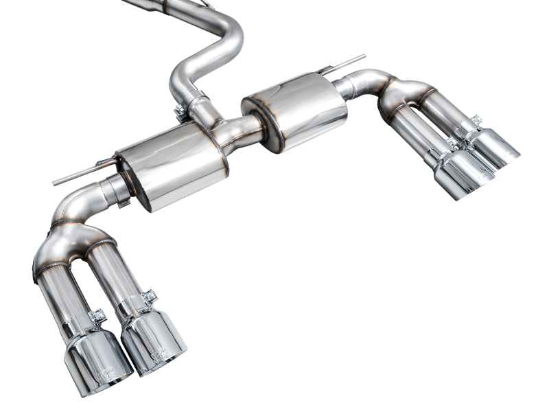 AWE Tuning AWE 22-24 Audi 8Y S3 Touring Edition Exhaust - Chrome Silver Tips 3015-42897 3015-42897 Photo - Mounted