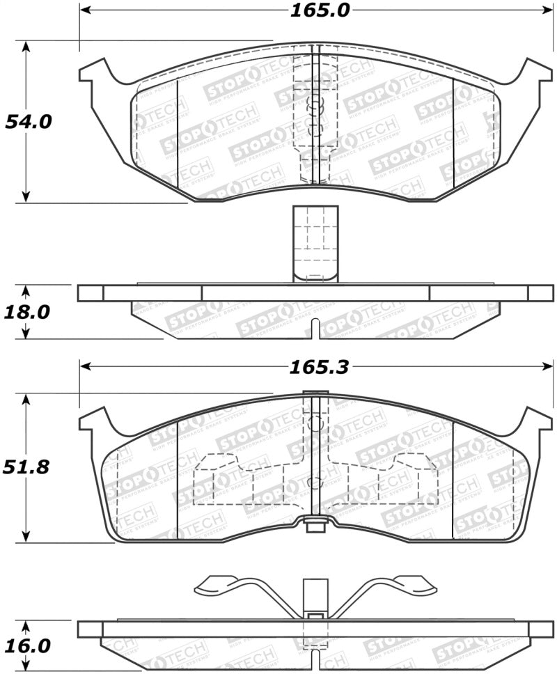StopTech Street Select Brake Pads 305.07300 Photo - Primary