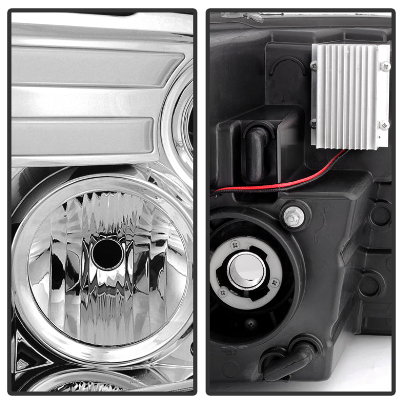 Spyder Dodge Ram 09-12 Projector Headlights Light Bar DRL Chrome PRO-YD-DR09-LBDRL-C 5080998 5080998 User 1