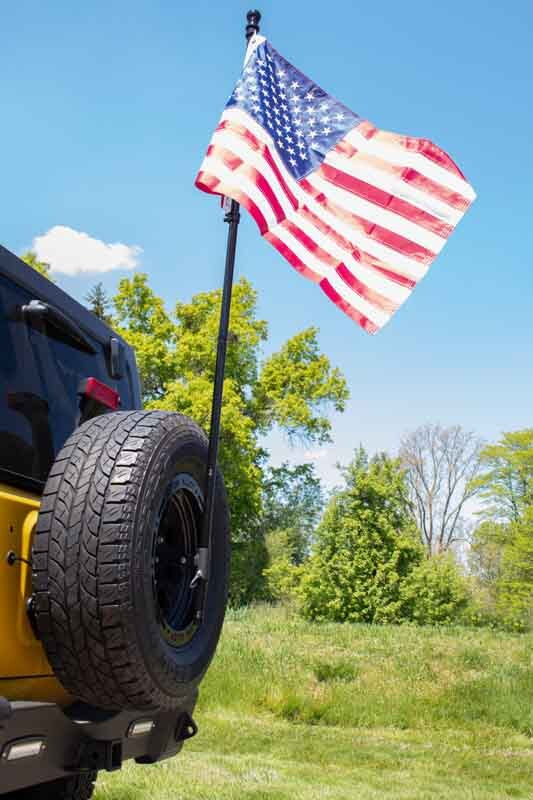 Fishbone Offroad Spare Tire Flag Mount FB21289 FB21289 Photo - lifestyle view
