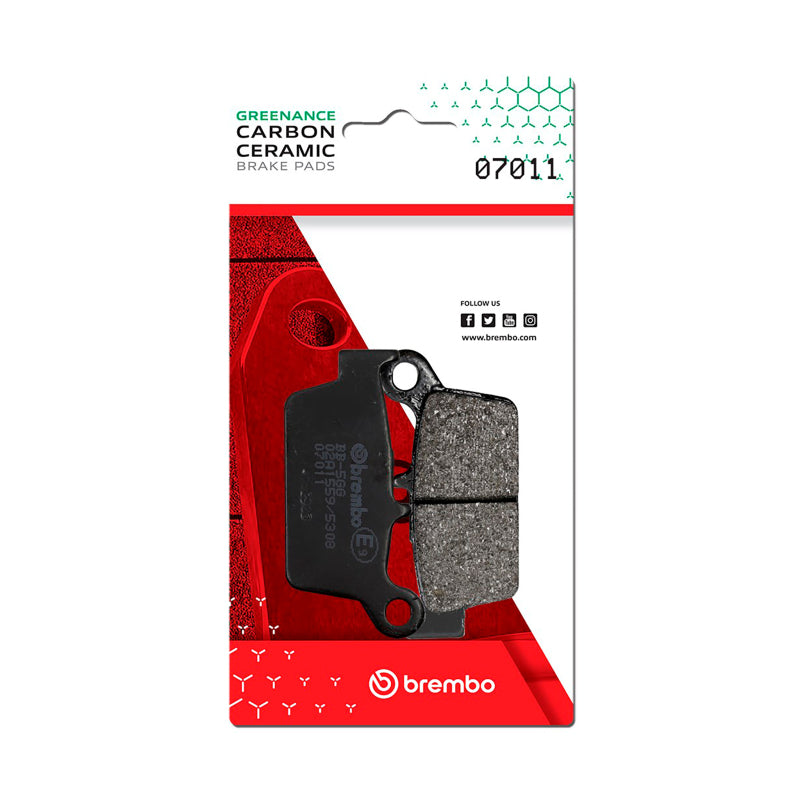 Brembo OE Honda Nh/Kymco Cobra/Kymco Fever/Kymco Heroism Carbon Ceramic Brake Pad - Front 07011 07011 User 1