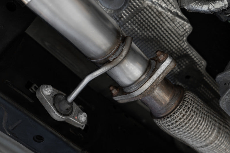 MBRP 21-22 Ford Bronco 2.3/2.7L EcoBoost 2/4-Dr 3in Catback Dual Split Rear Exit BLK AL S5241BLK S5241BLK Photo - Close Up