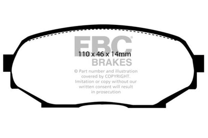 EBC  DP2802 Green Stuff Front Brake Pads for 90-93 Mazda Miata DP2802 Photo - Primary
