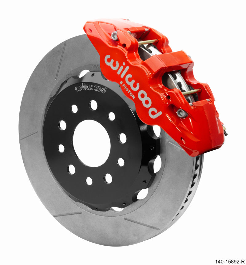 Wilwood AERO6 Front Hat Kit 14.00 Red 2018-Up Jeep JL w/Lines 140-15892-R 140-15892-R User 1