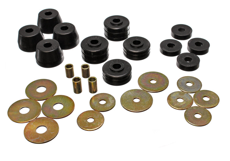Energy Suspension Body Mount Set Black Dodge D100 All 1975-1989 5.4101G Photo - Primary