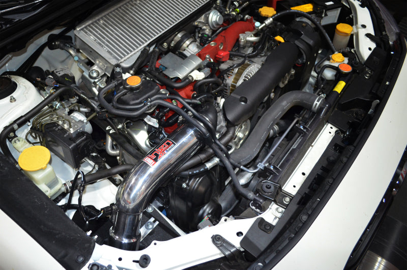 Injen 18-21 Subaru WRX STI H4-2.5L Turbo SP Aluminum Series Cold Air Intake - Wrinkle Red SP1208WR SP1208WR Photo - Mounted