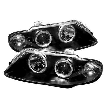 Spyder Pontiac GTO 04-06 Projector Headlights LED Halo LED Black High H1 Low H1 PRO-YD-PGTO04-HL-BK 5011749 5011749 Photo - Primary