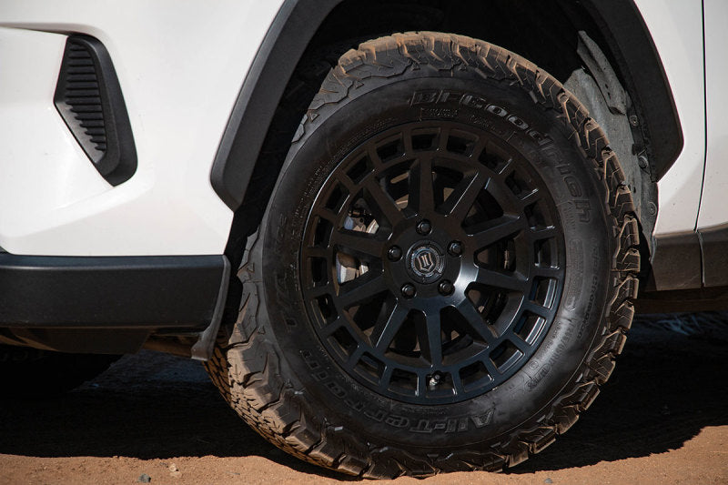 ICON Journey 17x8 5x4.5 38mm Offset 6in BS Satin Black Wheel 7117806560SB 7117806560SB Photo - Mounted