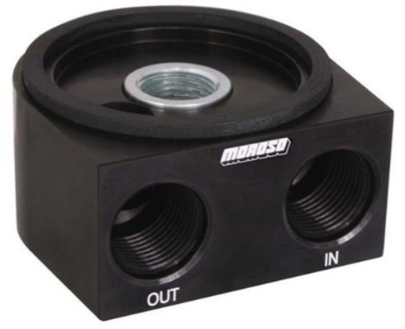 Moroso Universal Oil Filter Adapter - Sandwich - Oil Cooler - 20mm-1.5in Thread & 2-5/8in O-Ring 23698 23698 User 1
