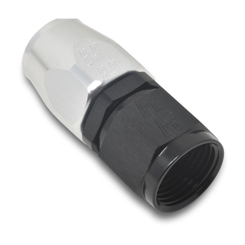Russell Full Flow Straight Hose Ends - Black / Silver 610053 Photo - out of package