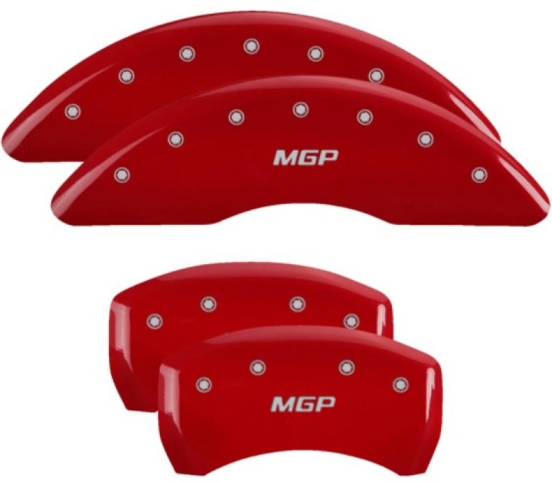 MGP 4 Caliper Covers Engraved Front & Rear MGP Red Finish Silver Char 2019 Mercedes-Benz GLE43 AMG 23233SMGPRD 23233SMGPRD User 1