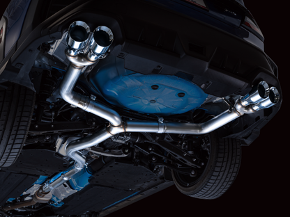AWE Tuning 2022+ VB Subaru WRX Track Edition Exhaust - Chrome Silver Tips 3020-42979 3020-42979 Photo - Mounted