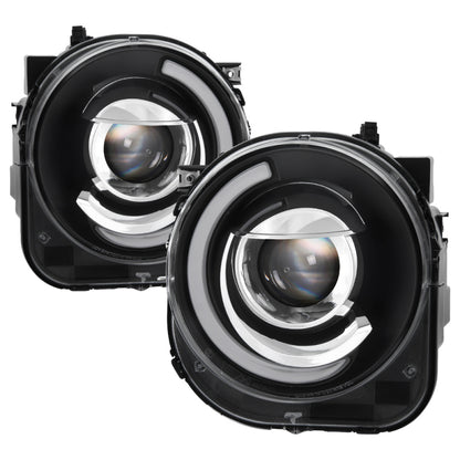 SPYDER xTune 15-17 Jeep Renegade Light Bar DRL Projector Headlights -Black (PRO-JH-JREN-LBDRL-BK) 9039720 9039720 Photo - Primary
