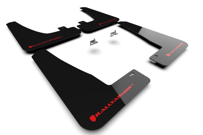 Rally Armor 2022 Tesla Model X Black UR Mud Flap w/ Red Logo MF102-UR-BLK/RD MF102-UR-BLK/RD Photo - Primary