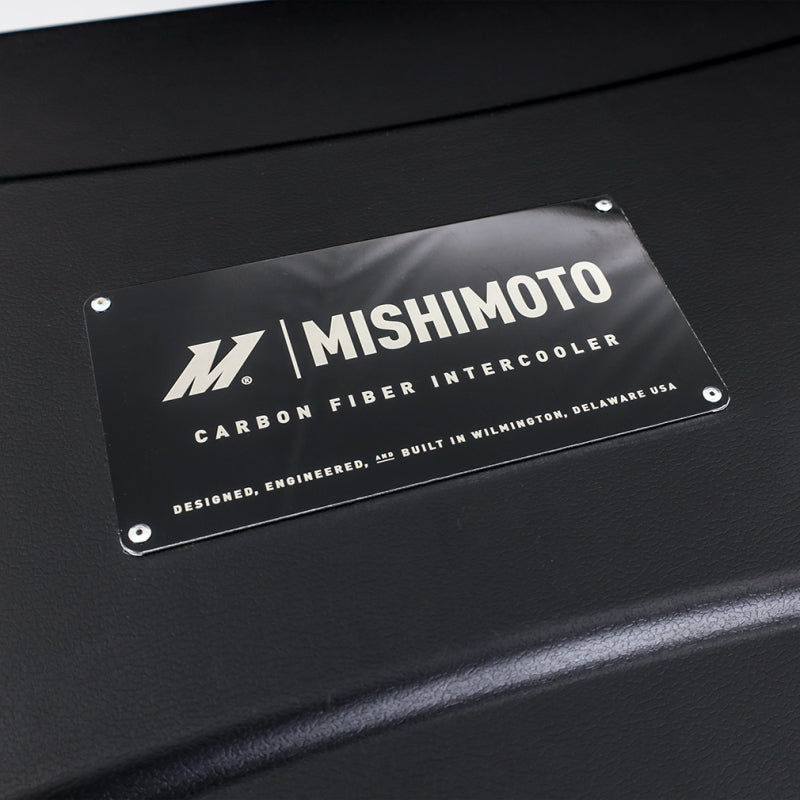 Mishimoto Universal Carbon Fiber Intercooler - Gloss Tanks - 450mm Black Core - S-Flow - C V-Band MMINT-UCF-G4B-S-C MMINT-UCF-G4B-S-C User 1