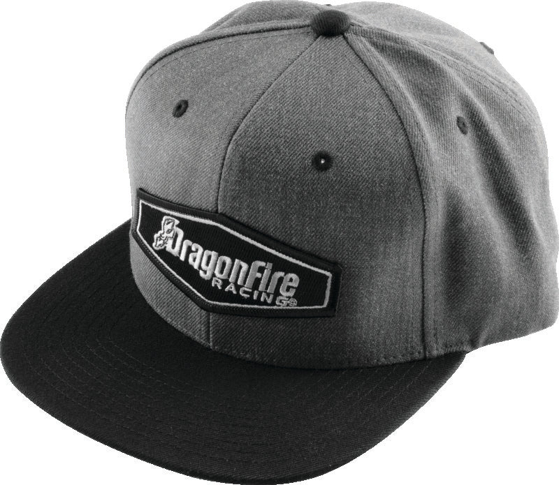 DragonFire Racing Hat Dfr Flatbill Gry/Blk 522285 522285 Photo - Primary