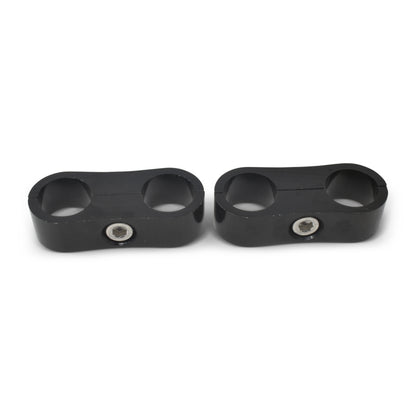 Russell Hose Separator For -10 Braided Hose - Black Anodize (2 Pack) 654323 654323 Photo - out of package