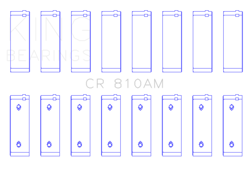 King Engine Bearings King Ford 239/256/272/292/312 Engine Rod Bearings CR810AM CR810AM Photo - Primary
