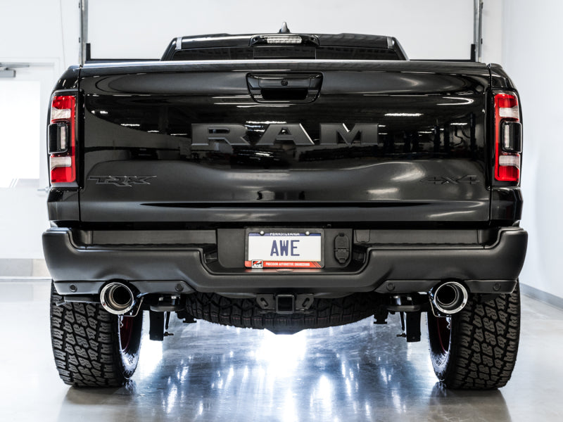 AWE Tuning 2021 RAM 1500 TRX 0FG Cat-Back Exhaust - Chrome Silver Tips 3015-32004 3015-32004 Photo - Mounted
