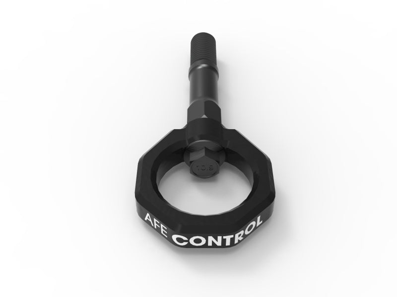 aFe Control Rear Tow Hook (Black) 450-401015-B 450-401015-B Photo - Unmounted