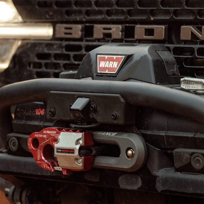 Ford Racing Factor 55 UltraHook w/Rope Guard - Red M-1821-UHR M-1821-UHR Photo - Mounted