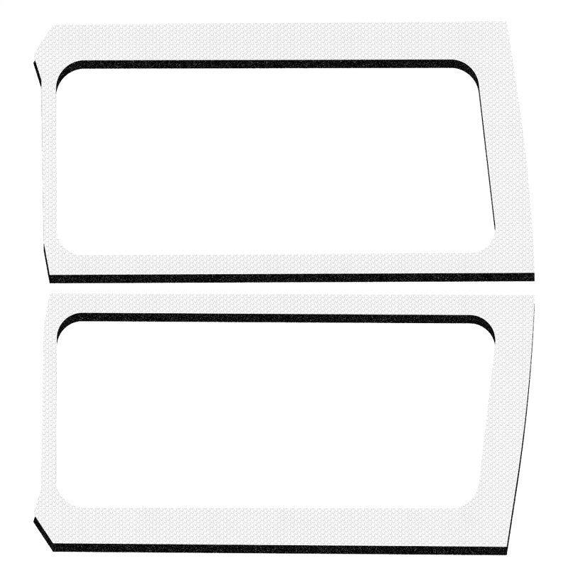 DEI 2019+ Jeep Wrangler JL 2DR Side Window Kit - White 50270 50270 Photo - Primary